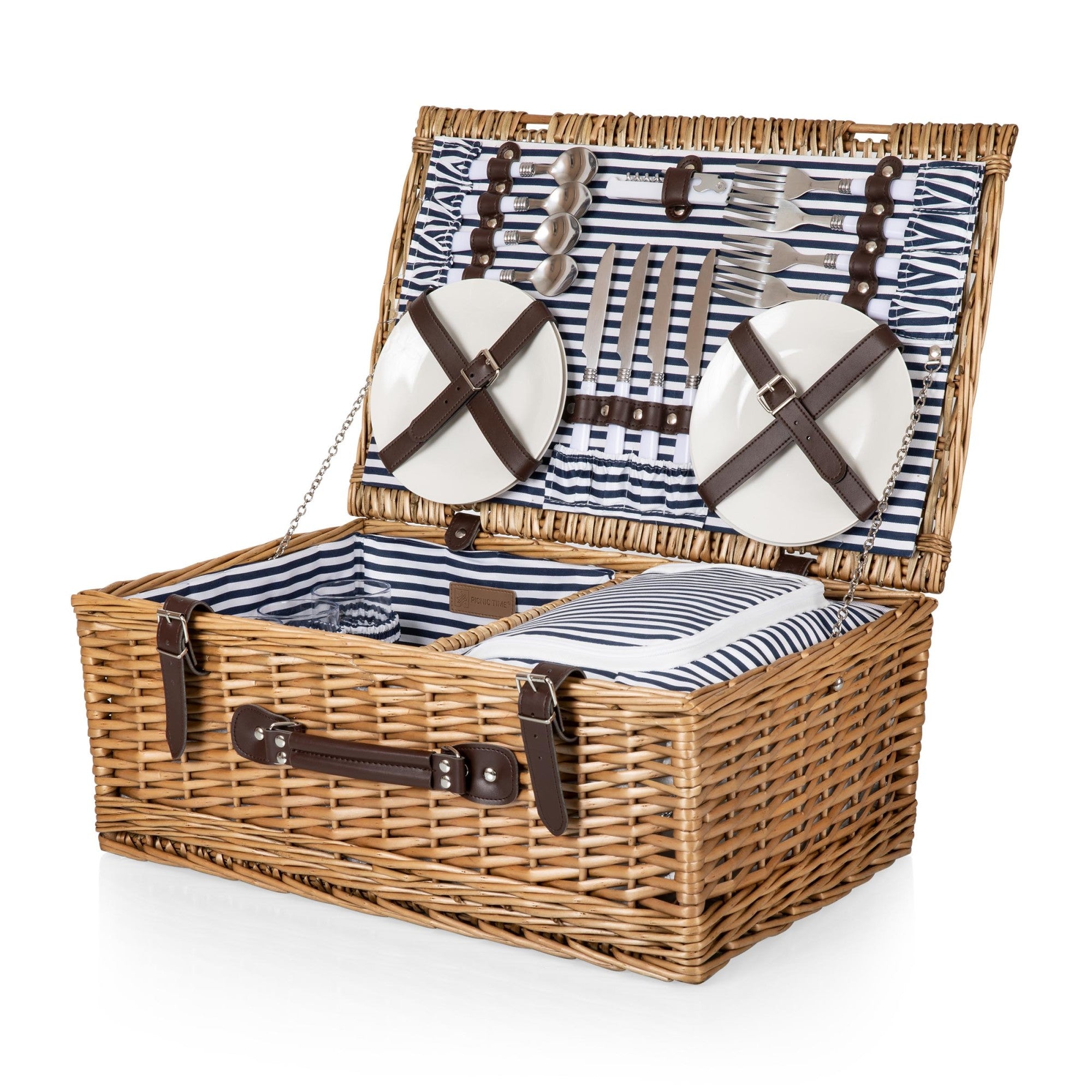 Navy Blue & White Stripe