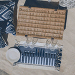 Navy Blue & White Stripe