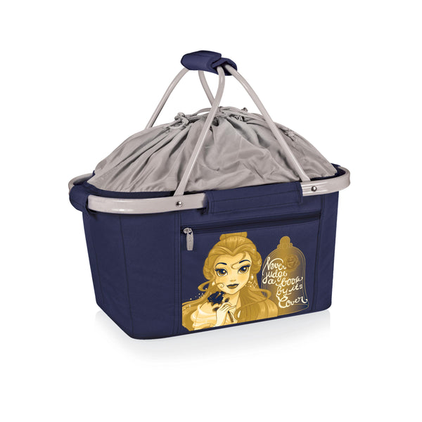 Beauty & the Beast - Metro Basket Collapsible Cooler Tote-Picnic Time Family of Brands
