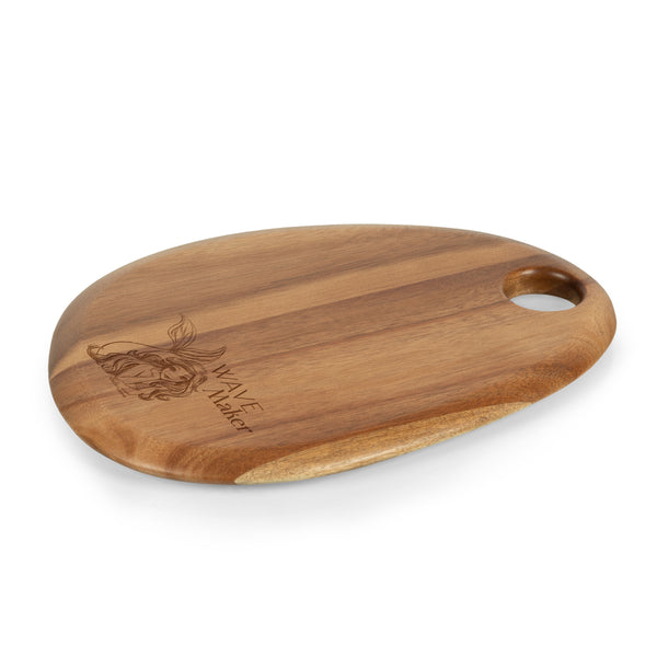 Little Mermaid - Pebble Shaped Acacia Serving Board-Picnic Time Family of Brands