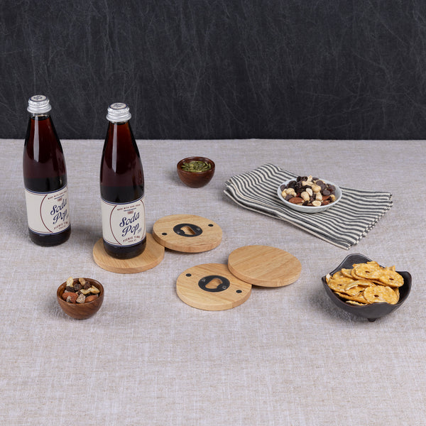 Coasters with Bottle Openers Set of 4-Picnic Time Family of Brands