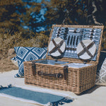 Navy Blue & White Stripe