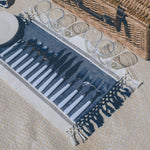 Navy Blue & White Stripe