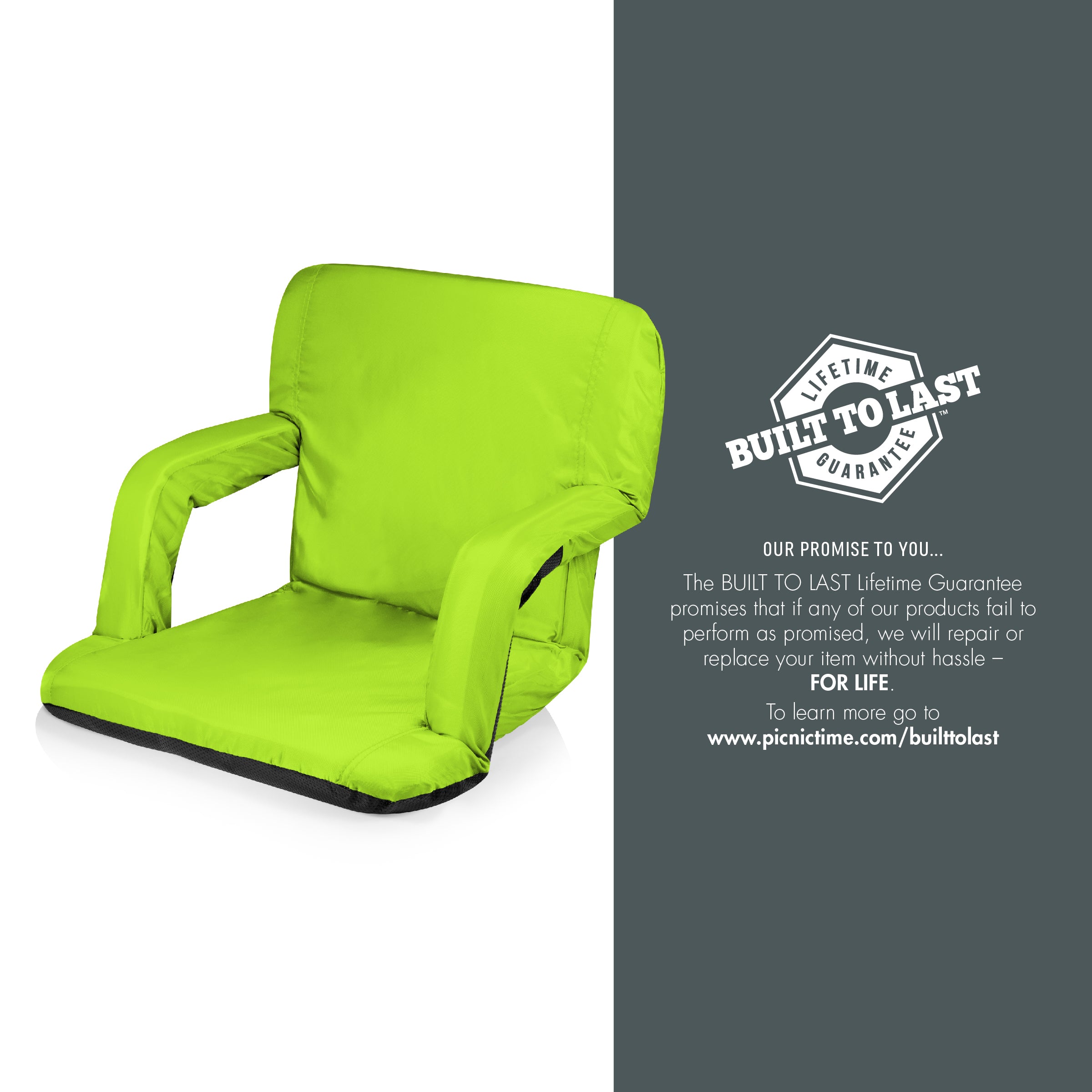 Ventura Portable Reclining Stadium Seat-Picnic Time Family of Brands