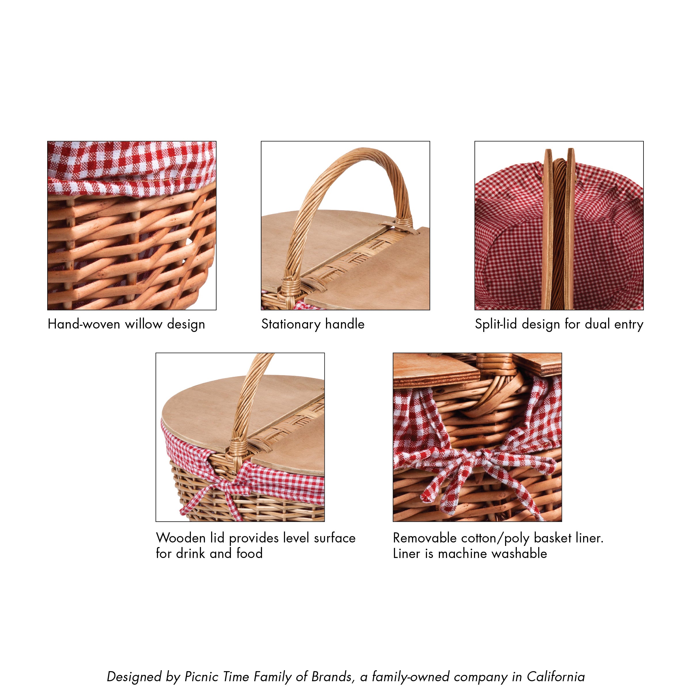 Country Picnic Basket-Picnic Time Family of Brands