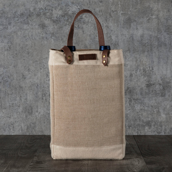 Pinot Jute 2 Bottle Insulated Wine Bag-Picnic Time Family of Brands