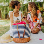 Navy Blue & White Stripe