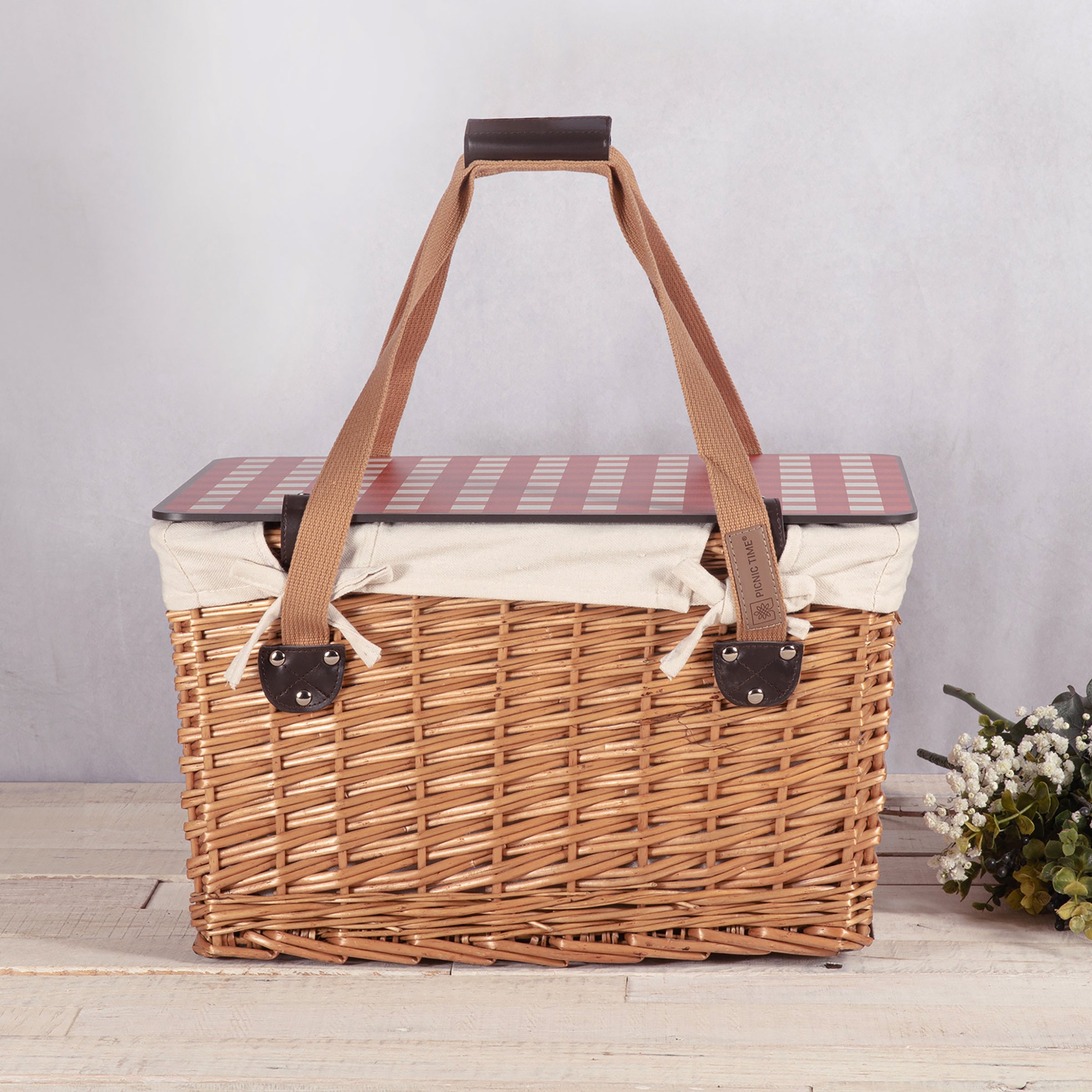 Canasta Grande Wicker Basket-Picnic Time Family of Brands