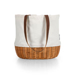 Coronado Canvas and Willow Basket Tote-Picnic Time Family of Brands
