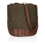 Khaki Green with Brown Accents