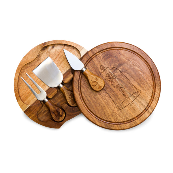 Beauty & the Beast - Acacia Brie Cheese Cutting Board & Tools Set-Picnic Time Family of Brands