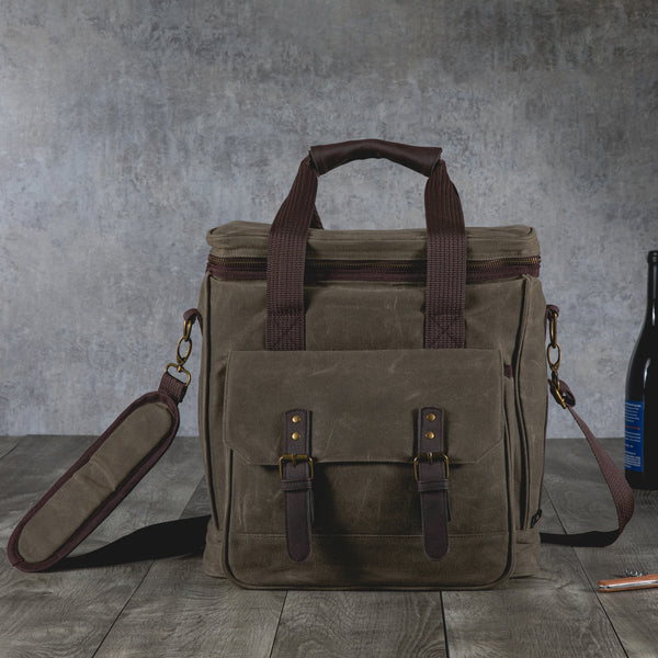 Weekender 6 Bottle Insulated Wine Bag-Picnic Time Family of Brands