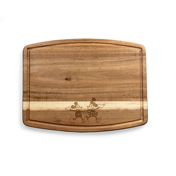 Mickey & Minnie Mouse - Ovale Acacia Cutting Board-Picnic Time Family of Brands