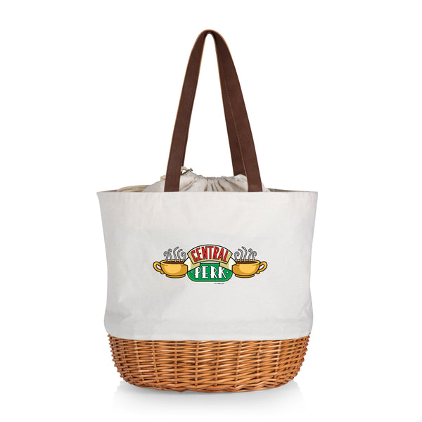 Friends Central Perk - Coronado Canvas and Willow Basket Tote-Picnic Time Family of Brands