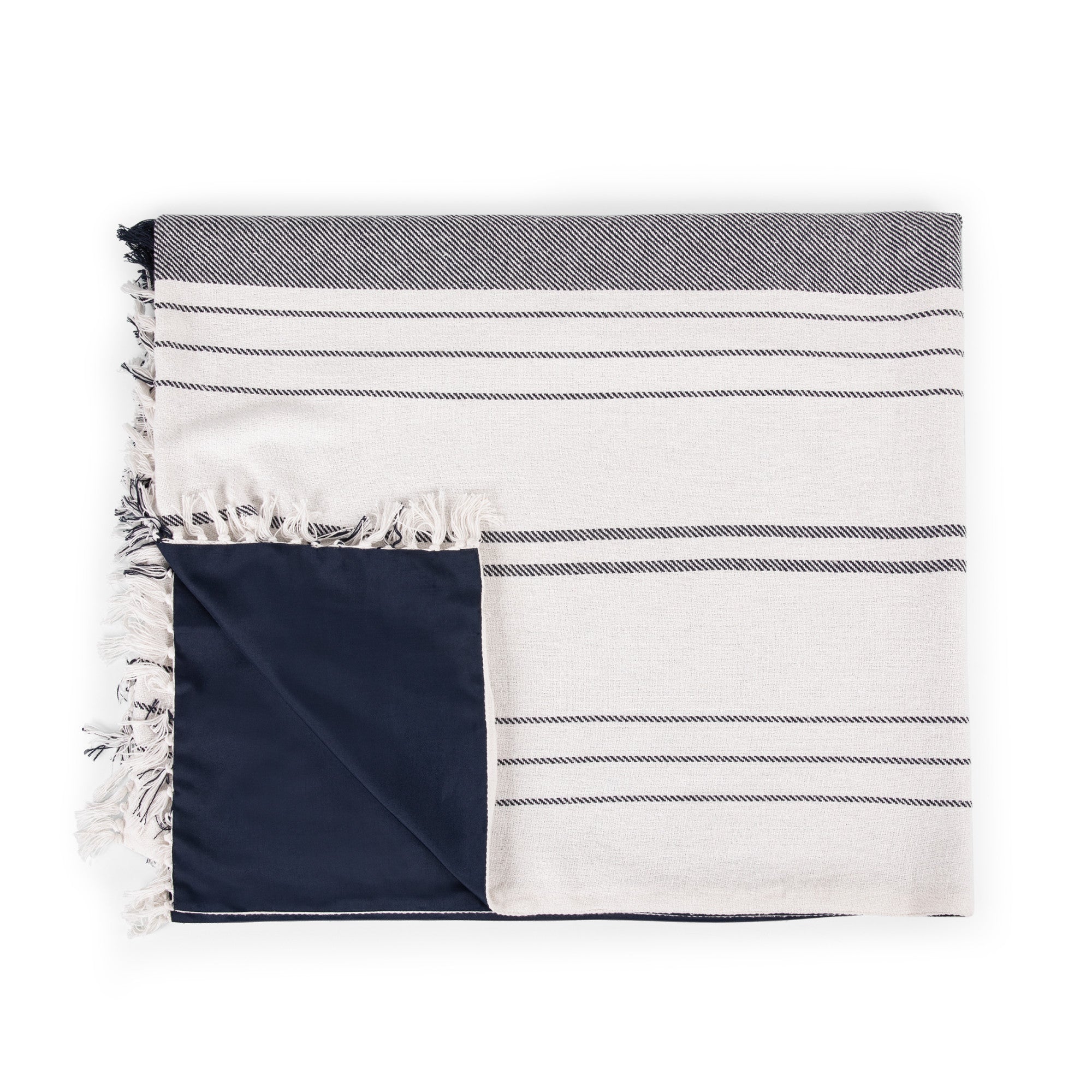 White & Blue Stripe