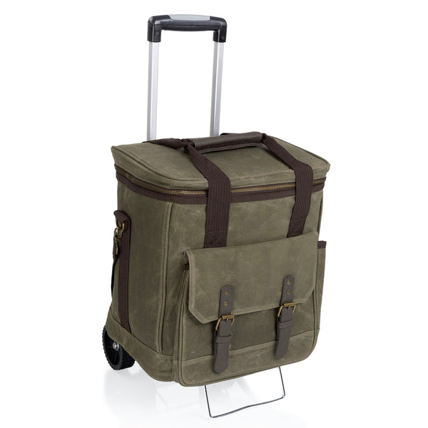 Weekender 6 Bottle Insulated Wine Bag with Trolley-Picnic Time Family of Brands
