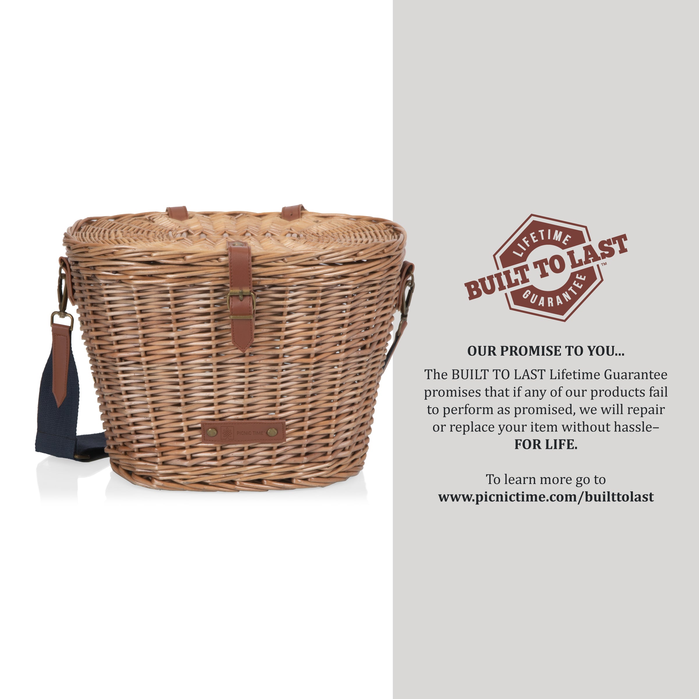 Cambridge Bicycle Basket-Picnic Time Family of Brands