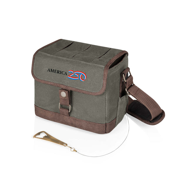 America250 - Beer Caddy Cooler Tote with Opener-Picnic Time Family of Brands