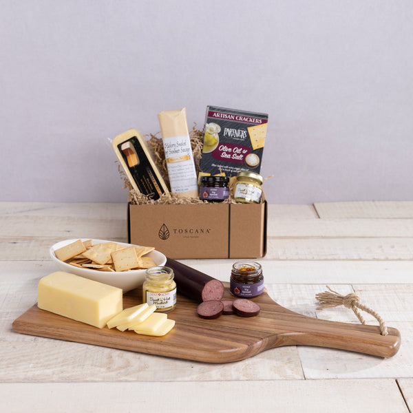 Artisan 18" Charcuterie Board with Gourmet Gift Pack-Picnic Time Family of Brands