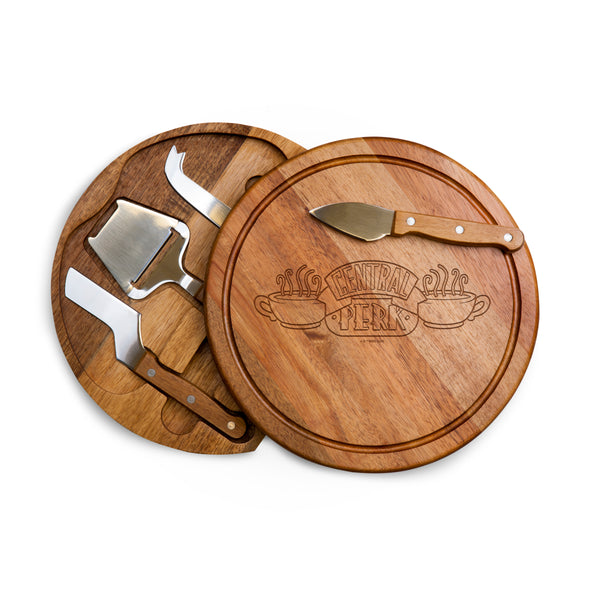 Friends Central Perk - Acacia Circo Cheese Cutting Board & Tools Set-Picnic Time Family of Brands